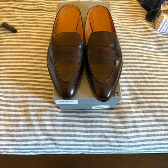Everlane women’s leather Modern Penny Loafer Mule size 9.5 runs small - Picture 2 of 8